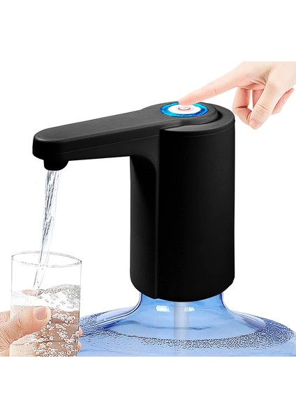 Su Sebili 5 Galon - 5 Galonluk Şişe Için Su Pompası, Su Sürahisi Pompası USB Şarj Edilebilir Evrensel Otomatik (Yurt Dışından)
