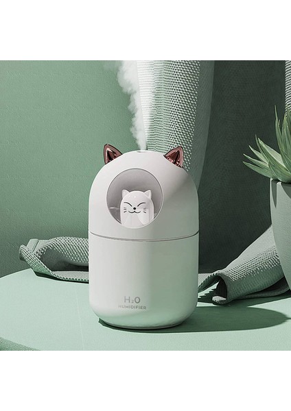 Sevimli Kedi Ev Için Serin Sisli Nemlendirici, Kedi Gece Lambası Bebek Odası Için Temel Saf Hava, Kolay Temizlenebilir Sessiz Çalışma Beyaz (Yurt Dışından) indirimleri