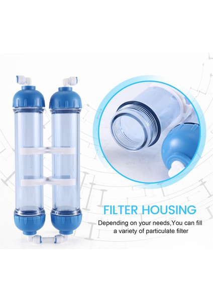 Su Filtresi 2 Adet T33 Kartuş Konut Diy T33 Kabuk Filtre Şişesi 4 Adet Bağlantı Parçaları Su Arıtıcısı Ters Osmoz Sistemi (Yurt Dışından) indirimleri
