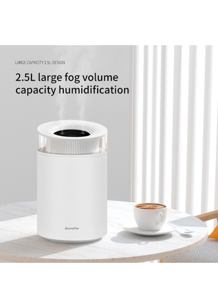 2.5l Dilsiz Masaüstü Nemlendirici Yağ Aroma Difüzör Ofis Ev Için Serin Mist Ultrasonik Hava Nemlendirici, Siyah (Yurt Dışından) fırsatları