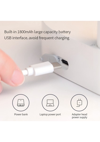 Taşınabilir Masaüstü Elektrikli Su Sebili Su Şişesi Namlulu Galon Pompa USB Şarj Otomatik 6 Dişli Ev Beyaz (Yurt Dışından) fırsatları