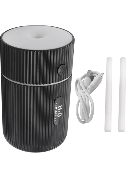 Nemlendirici, 7 Renk Nefes Işıklı Renkli Serin Mini USB Nemlendirici, Otomatik Kapatma, Araba, Ofis, Yatak Odası Siyah (Yurt Dışından) modelleri