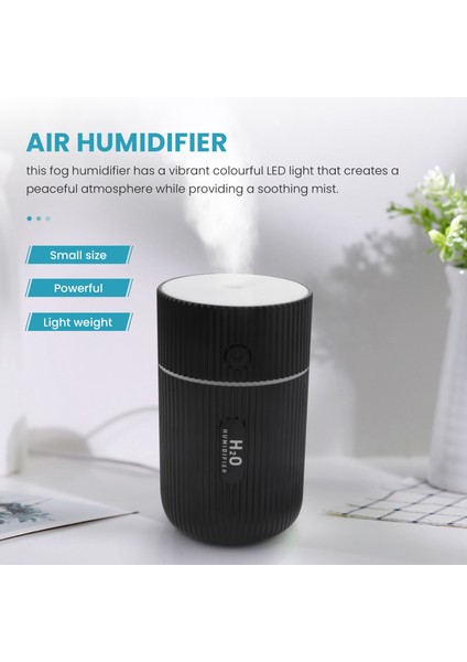 Nemlendirici, 7 Renk Nefes Işıklı Renkli Serin Mini USB Nemlendirici, Otomatik Kapatma, Araba, Ofis, Yatak Odası Siyah (Yurt Dışından) fırsatları