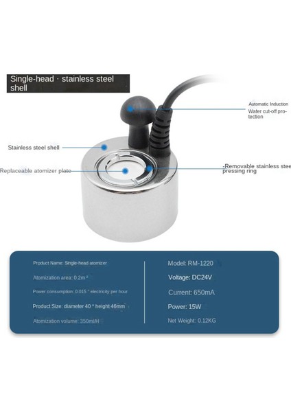 40X46MM Nemlendirici Ultrasonik Buğu Yapıcı Endüstriyel Kuluçka Makinesi 24V Nebulizatör Atomizer Kafa Sisleyici (Yurt Dışından) indirimleri