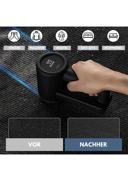 Elektrikli Tüy Tıraş Makinesi - Giysi ve Mobilyalar Için Şarj Edilebilir Tüy Sökücü - Ayarlanabilir 3 Yönlü Hız, 6 Yapraklı Bıçak Siyah (Yurt Dışından) fırsatları