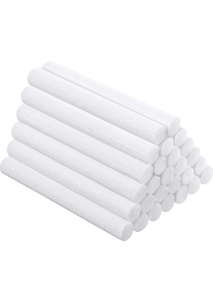 8X200MM Büyük Nemlendirici Aroma Filtresi Atomizer Yedek Pamuklu Çubukla 50 Paket Nemlendirici Filtre Kesilebilir (Yurt Dışından)