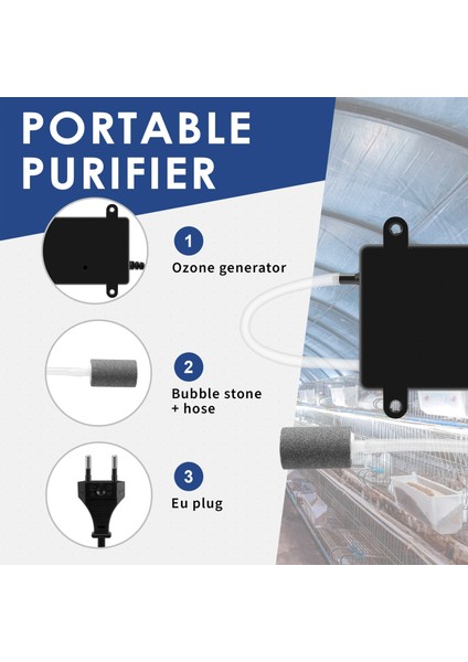 Ozon Jeneratörü 1000MG Ozonizer Su Hava Temizleme Cihazı Temizleyici Arıtma Meyve Sebze Balık Tankı, Ab Tak (Yurt Dışından) indirimleri