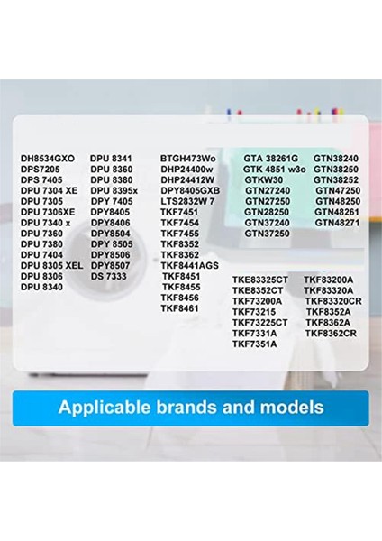 Beko Kurutucu Isı Pompalı Kurutucu Için 8 Yedek Filtreler 2964840100, Beko Grundig Blomberg Elektrabregenz Için Sünger Filtre (Yurt Dışından) modelleri