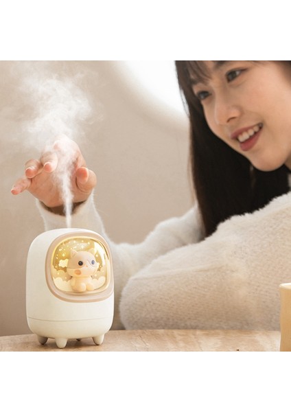 M23 Yaratıcı Sevimli Pet Uzay Kapsülü Nemlendirici Ev USB Hava Nemlendirici Arıtma Uyku Gece Lambası Beyaz (Yurt Dışından) fırsatları