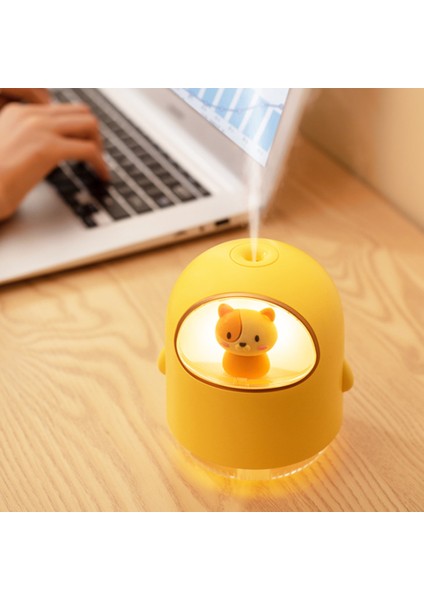 USB Uzay Kedi Nemlendirici USB Mini Karikatür Atmosfer Lambası Dilsiz Sprey Klima Odası Su Nemlendirici Pembe (Yurt Dışından) indirimleri
