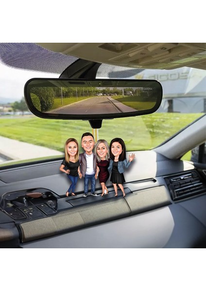 4 Kişilik Arkadaş Best Fridents Araba Dikiz Ayna Süsü