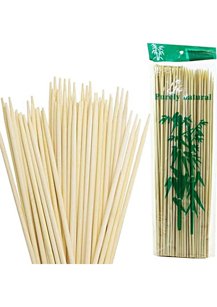 Bambu Kurabiye Çubuğu, Çöp Şiş, 100 Adet - 20 cm