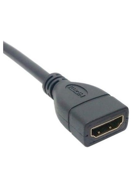 HDMI Dişi Erkek Uzatma Aparatı 90 Derece Dirsek Kablosu 50 cm 4666