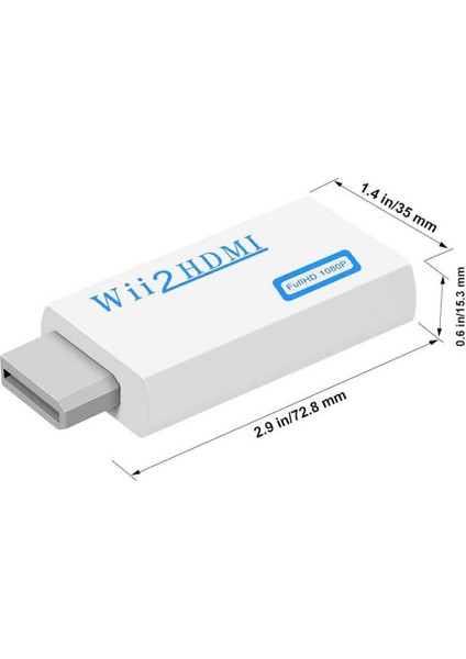 Nintendo Wii Için HDMI Tv Kablo Çevirici Dönüştürücü Adaptör 4542