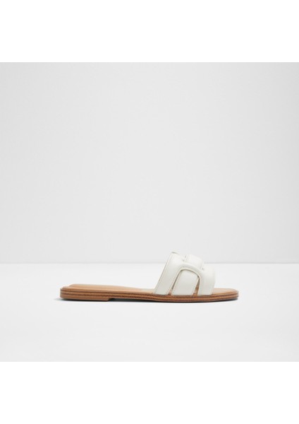 Elenaa Sandalet Düz Terlik - Ekru