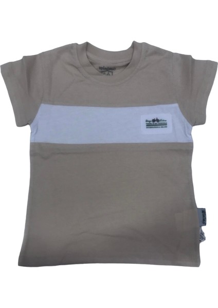 T-Shirt Armalı Bej