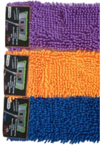 2 Adet Nemli ve Kuru Makarna Mop Ucu Mikrofiber Paspas Yedeği 50 cm
