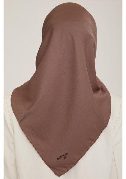 Düz Twill Eşarp - Koyu Vizon 783