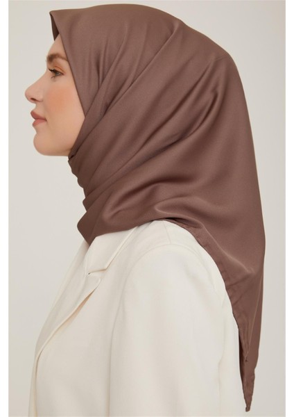 Düz Twill Eşarp - Koyu Vizon 783