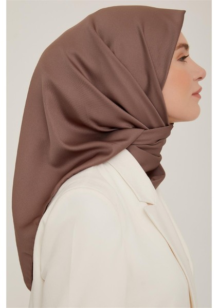 Düz Twill Eşarp - Koyu Vizon 783