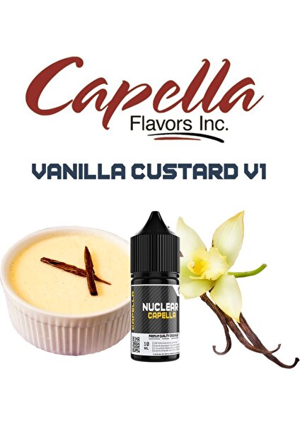 Vanilla Custard V1 Aroması Muhallebi Aroma 10 ml