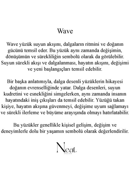 Wave Kadın Çelik Yüzük