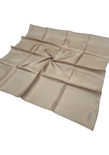 Düz Ipek Eşarp - 36 Krem Twill