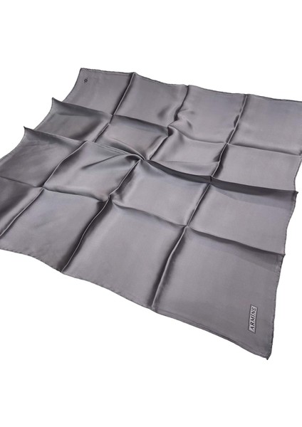 Düz Ipek Eşarp - 25 Füme Sura