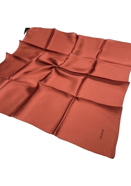 Düz Ipek Eşarp - 1074 Kiremit Sura