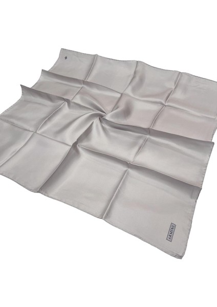 Düz Ipek Eşarp - 163 Açık Taş Twill