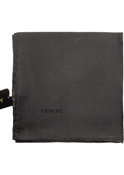 Düz Ipek Eşarp - 1134 Füme Twill