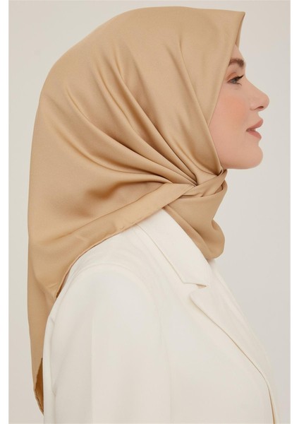 Düz Twill Eşarp - Bej 777 modelleri