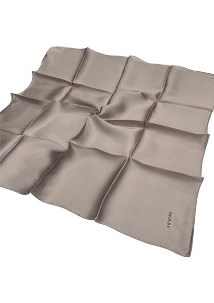 Düz Ipek Eşarp - 1091 Soft Vizon Sura