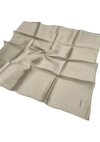 Düz Ipek Eşarp - 1150 Taş Rengi Sura