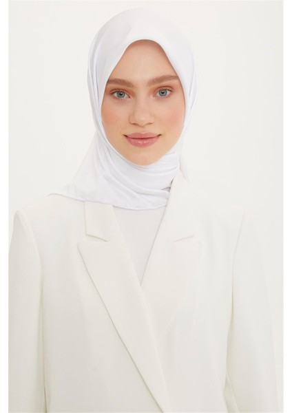 Düz Twill Eşarp - Beyaz 147