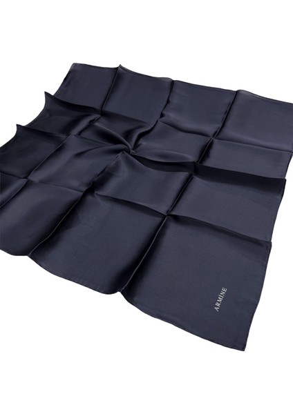 Düz Ipek Eşarp - 1003 Lacivert Sura