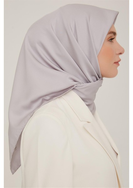 Düz Twill Eşarp - Gümüş 766 modelleri