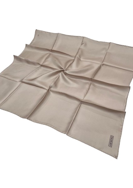 Düz Ipek Eşarp - 37 Bej Twill