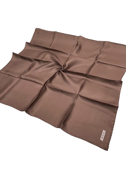 Düz Ipek Eşarp - 142 Cappuccino Twill