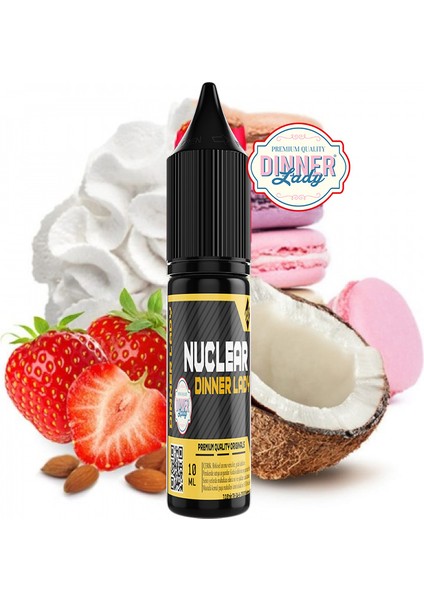 Dinner Lady Strawberry Macaron Aroması 10 ml Orjinal Dolum