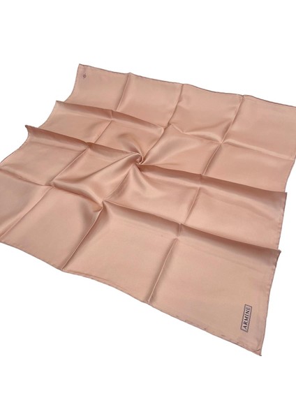 Düz Ipek Eşarp - 121 Açık Pudra Twill