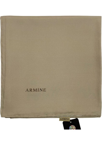 Düz Ipek Eşarp - 1047 Vizon Twill