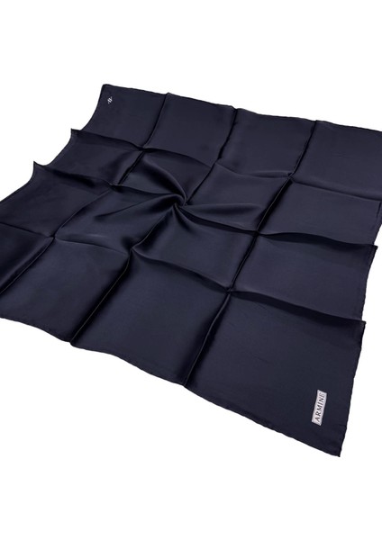 Düz Ipek Eşarp - 02 Lacivert Sura