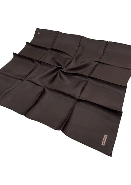 Düz Ipek Eşarp - 228 Acı Kahve Twill