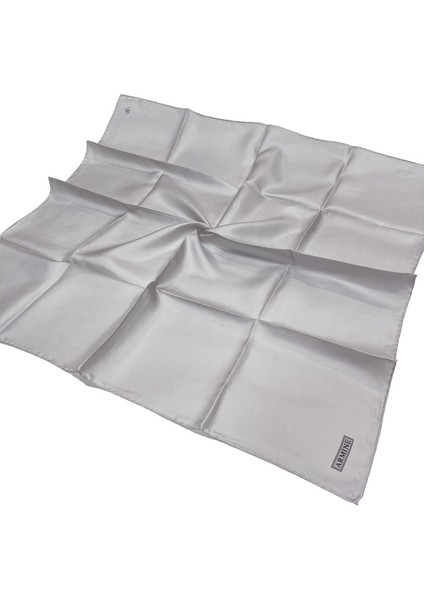 Düz Ipek Eşarp - 152 Gümüş Twill