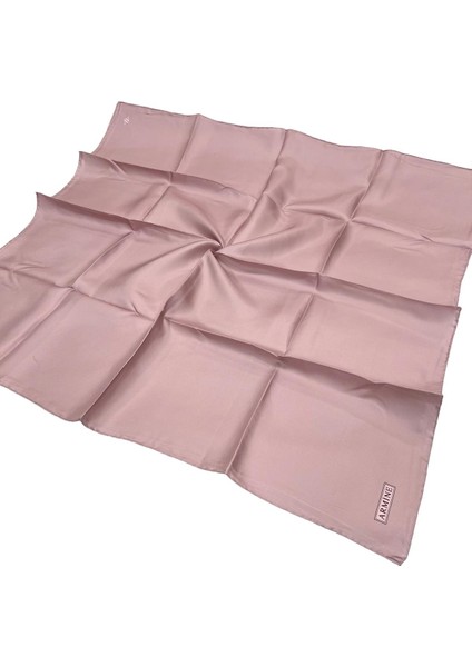 Düz Ipek Eşarp - 28 Pudra Twill