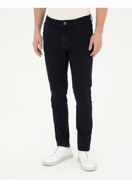 Pierre Cardin Erkek Lacivert Slim Fit Jean Pantolon 50288135-VR033