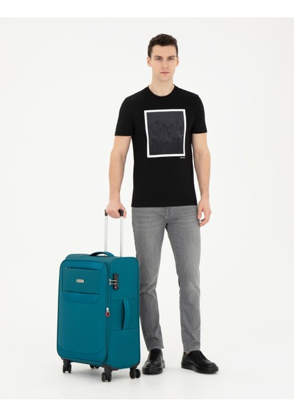 Erkek Siyah Slim Fit Tişört 50284307-VR046