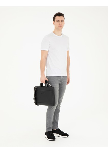Erkek Beyaz Slim Fit Tişört 50284319-VR013 fırsatları