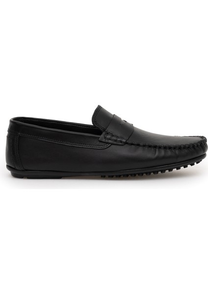 Erkek Siyah %100 Deri Loafer 50289825-VR046